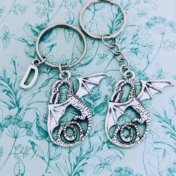 Dragon keychain, dragon keyring, mythical keychain, mythical lover gifts, mythical creatures gifts, dragon lover gifts, fantasy themed gifts