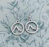 Yoga earrings, yoga jewelry, gifts for yoga teacher, yoga lover gifts, meditation earrings, meditation inspired, hippie earrings,