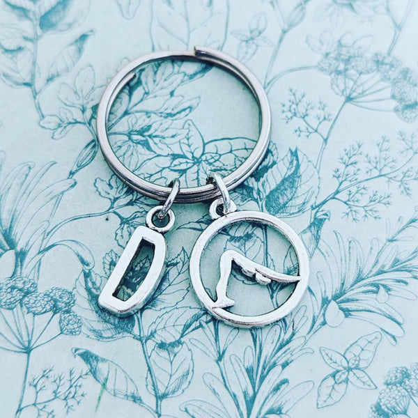 Yoga keychain, yoga keyring, yoga teacher gifts, spiritual gifts, spiritual themed, meditation gifts, yoga lover gifts, relaxing gifts,