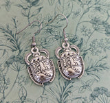Scarab beetle earrings, insect earrings, history teacher gifts, celestial inspired gifts, beetle jewelry, witch inspired gifts, insect gifts