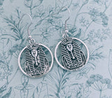 Egyptian earrings, gifts for archeologists, history geek gifts, gothic earrings, Egyptian inspired gifts, Egyptian charms, tribal earrings,
