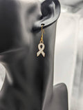 Cancer  earrings, lung cancer survivor, cancer survivor gifts, awareness earrings, awareness jewelry, cancer warrior gifts,