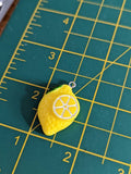 Lemon earrings, fruit earrings, lemon themed jewelry, lemon lover gifts, fruit lover gifts, kawaii earrings, foodie gifts, statement jewelry