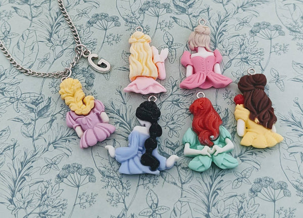 Princess necklace, princess themed gifts, children's necklace, children's jewelry, princess party, princess accessories, little sister gifts