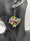 Bee earrings, bee jewelry, bee lover gifts, lip earrings, statement jewellery, kawaii earrings, kawaii jewelry, retro earrings, retro gifts,