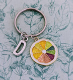 Grapefruit keychain, grapefruit inspired gifts, fruit themed gifts, food inspired gifts, foodie gifts, novelty keychain, kawaii cute gifts