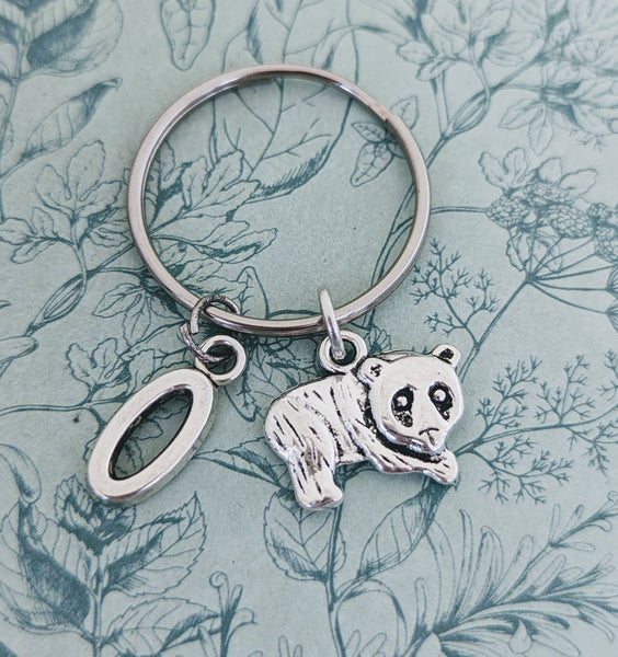 Panda bear keychain, panda bear accessories, panda bear lover gifts, zoo animal themed, panda bear charm, panda bear keyring, bear accessory