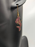 Mermaid earrings, mermaid jewelry, mermaid lover gifts, mermaid themed, mermaid charm, mythical creatures, ocean lover gifts, beach themed,