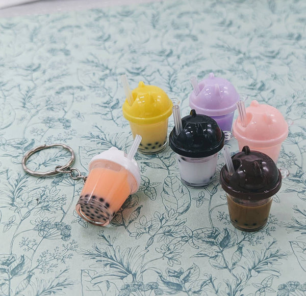 Bubble tea keychain, Bubble tea gifts, bubble tea lover gifts, boba keychain, boba lover gifts, handbag accessories, kawaii keychain,