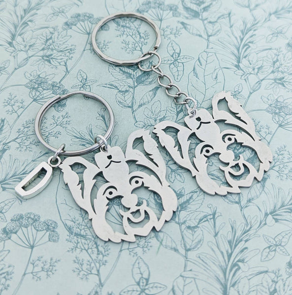 Yorkshire terrier keychain, dog lover gifts, dog walker gifts, dog groomer gifts, dog charm, doggy themed, Yorkshire terrier owner gifts,