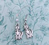 Husky dog earrings, husky lover gifts, Siberian huskies, dog jewelry, husky mom gifts, husky mum gifts, mother's day gifts, dog mom,