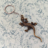 Lizard keychain, lizard lover gifts, reptile lover gifts, reptile keychain, gecko keychain, gecko keyring, gecko gifts, boyfriend gifts