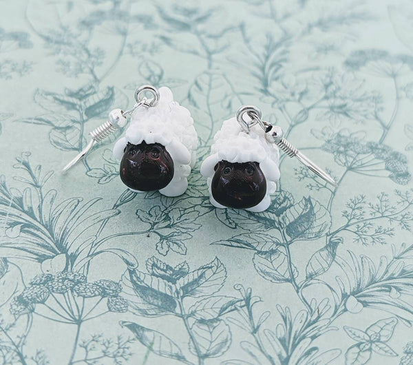 Sheep earrings, sheep jewellery, sheep lover gifts, farm animals, farmer's wife gifts, cute animal earrings, animal themed, nature themed