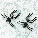 Black spider stud earrings, gothic earrings, gothic jewellery, statement earrings, spider owner gifts, spider accessories, gothic accessory