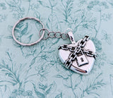 Heart keychain, heart keyring, girlfriend gifts, girlfriend keychain, anniversary gifts, boyfriend keychain, boyfriend gifts, fiancée gifts