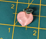 Peach stud earrings, orange fruit earrings, fruit jewellery, fruit lover gifts, retro earrings, retro jewelry, food earrings, food jewelry,