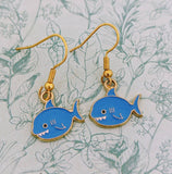 Cute shark earrings, shark jewellery, shark lover gifts, shark themed, shark accessories, marine biologist gifts, marine animal gifts,
