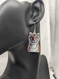 Tarantula earrings, parrot earrings, parrot lover gifts, parrot owner gifts, tiger lover gifts, tiger themed, animal themed gifts,