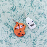 Milk and cookies earrings, food lover gifts, baker gifts, foodie gifts, novelty earrings, novelty jewelry, kawaii jewelry, mismatch earrings