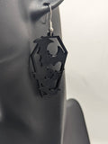 Bat coffin earrings, bat lover gifts, Halloween earrings, Halloween accessories, halloween jewelry, bat jewelry, witch earrings,