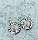 Sunflower earrings, sunflower jewellery, flower lover gifts, summer earrings, summer jewelry, bridesmaid gifts, bridesmaid jewelry,