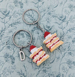Strawberry cake keychain, foodie lover gifts, gifts for baker, gifts for cake makers, gifts for chef, kawaii gifts, kawaii keychain,