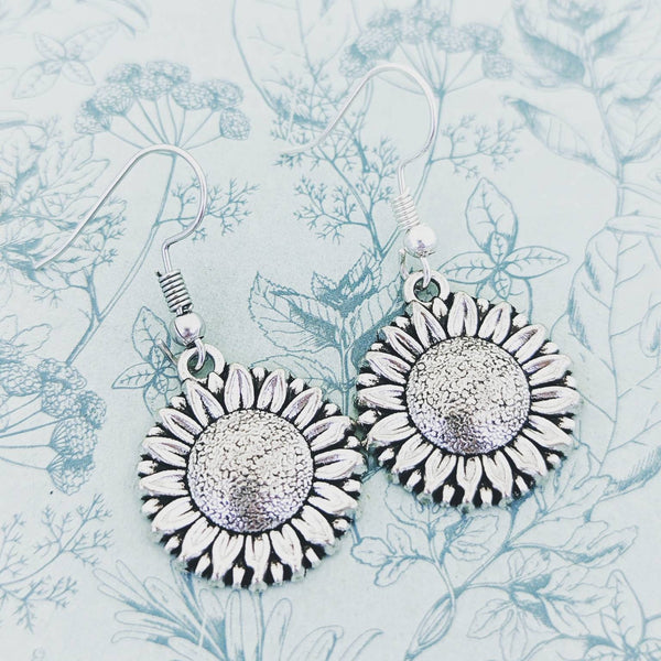 Sunflower earrings, sunflower jewellery, flower lover gifts, summer earrings, summer jewelry, bridesmaid gifts, bridesmaid jewelry,