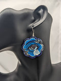 Fortune teller earrings, tarot earrings, gifts for fortune teller, tarot jewelry, psychic gifts, evil eye earrings, gothic earrings,