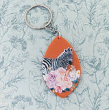 Zebra keychain, zebra lover gifts, zoo keeper gifts, gifts for zoologists, animal lover gifts, wild animals, horse keychain, vet gifts