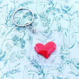 Heart keychain, valentines day gifts, girlfriend gifts, anniversary gift, novelty keychain, heart keyring, gifts for wife, gifts for sisters