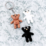 Bear keychain, bear keyring, bear lover gifts, kawaii keychain, kawaii gifts, novelty keychain, novelty gifts, gothic keychain, quirky gift