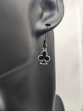 Playing card earrings, ace of spades earrings, card magician gifts, casino earrings, casino player gifts, gambler gifts, fun earrings,