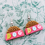 Dog food earrings, dog mom earrings, dog walker gifts, gifts for dog walkers, kawaii jewelry, kawaii earrings, vet earrings, gifts for vet