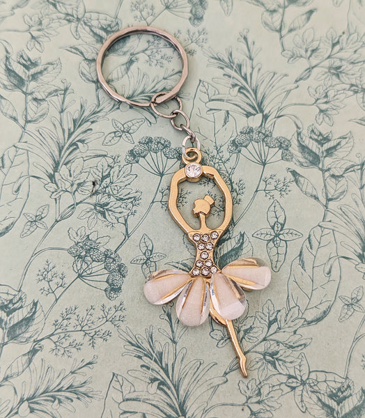 Ballerina keychain, gifts for ballerinas, dancer gifts, dancer keychain, ballet bag accessories, ballerina accessories, little sister gifts