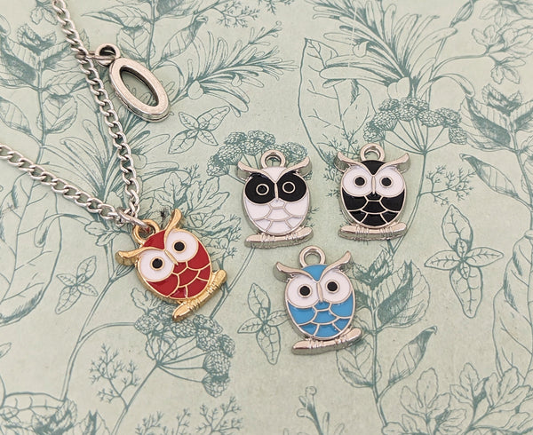 Owl pendant necklace, owl jewellery, owl lover gifts, owl charm, gifts for owl lovers, bird necklace, bird watcher gifts, teacher necklace