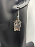 Burger and fries earrings, burger jewelry, fast food lover gifts, foodie gifts, food earrings, novelty earrings, novelty jewelry,