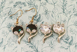 Fox earrings, fox jewelry, fox lover gifts, gifts for fox lovers, woodland animals, animal lover gifts, fox inspired, animal themed