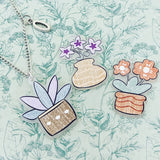 Plant lover gifts, plant necklace, flower necklace pendant, plant jewelry, flower jewellery, gifts for Gardener, gardener gifts, flower gift