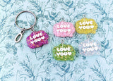 I love you keychain, valentines day gifts, gifts for girlfriends, kawaii keychain, kawaii gifts, fun keychain, novelty gifts, daughter gifts