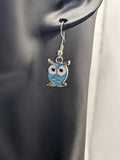 owl earrings, owl jewellery, owl lover gifts, gifts for owl lovers, bird earrings, bird jewelry, owl charm, bird watcher gifts, bird charm