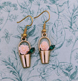 Flower earrings, flower jewellery, florist earrings, gifts for florist, flower lover gifts, bridesmaid earrings, bridesmaid gifts, bridal