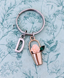 Flower keychain, flower Keyring, florist gifts, gifts for florist, flower charm, mother's Day gifts, mum gifts, flower themed, mom gifts