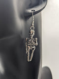 Skeleton earrings, skeleton jewellery, gothic earrings, gifts for goths, gothic jewellery, Halloween earrings, Halloween jewelry,