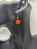 Orange earrings, orange jewellery, orange lover gifts, fruit earrings, fruit jewellery, fruit lover gifts, foodie gifts, foodie earrings,
