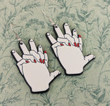 Hands earrings, holding hands, girlfriend gifts, best friend gifts, gifts for friends, statement earrings, meaningful gifts, novelty gifts