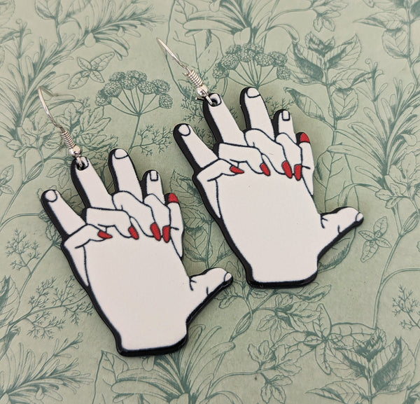 Hands earrings, holding hands, girlfriend gifts, best friend gifts, gifts for friends, statement earrings, meaningful gifts, novelty gifts