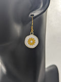 Daisy earrings, daisy jewelry, daisy lover gifts, flower lover gifts, bridesmaid gifts, bridesmaid earrings, flower girl earrings, floral