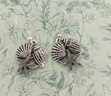 Seashell earrings, starfish earrings, beach lover gifts, beach accessories, seashell collectors, summer earrings, mermaid jewelry,