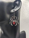Spider earrings, spider jewelry, gifts for spider lovers, tarantula earrings, tarantula gifts, Halloween earrings, Halloween jewelry, insect