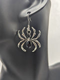 Spider earrings, spider jewelry, gifts for spider lovers, tarantula earrings, tarantula gifts, Halloween earrings, Halloween jewelry, insect